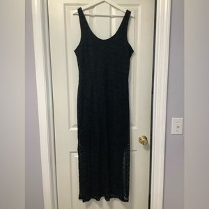 Women’s long summer dress, Black lace w/ lining to the knee. SizeXL Apt 9 brand